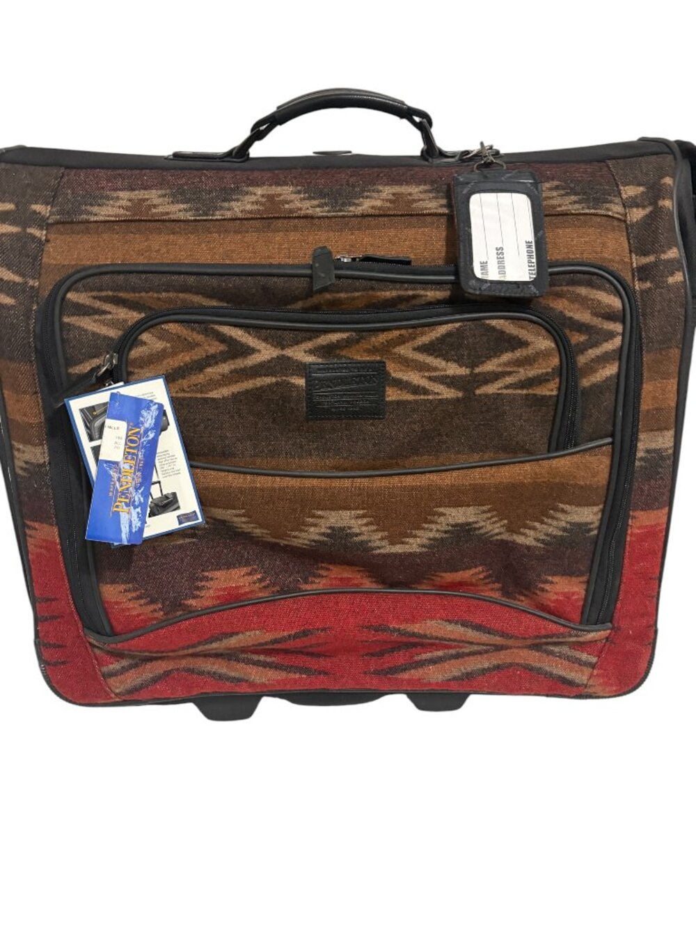 Pendleton Southwest Aztec Rolling Luggage Bag Suitcase Weekend Bag NWT